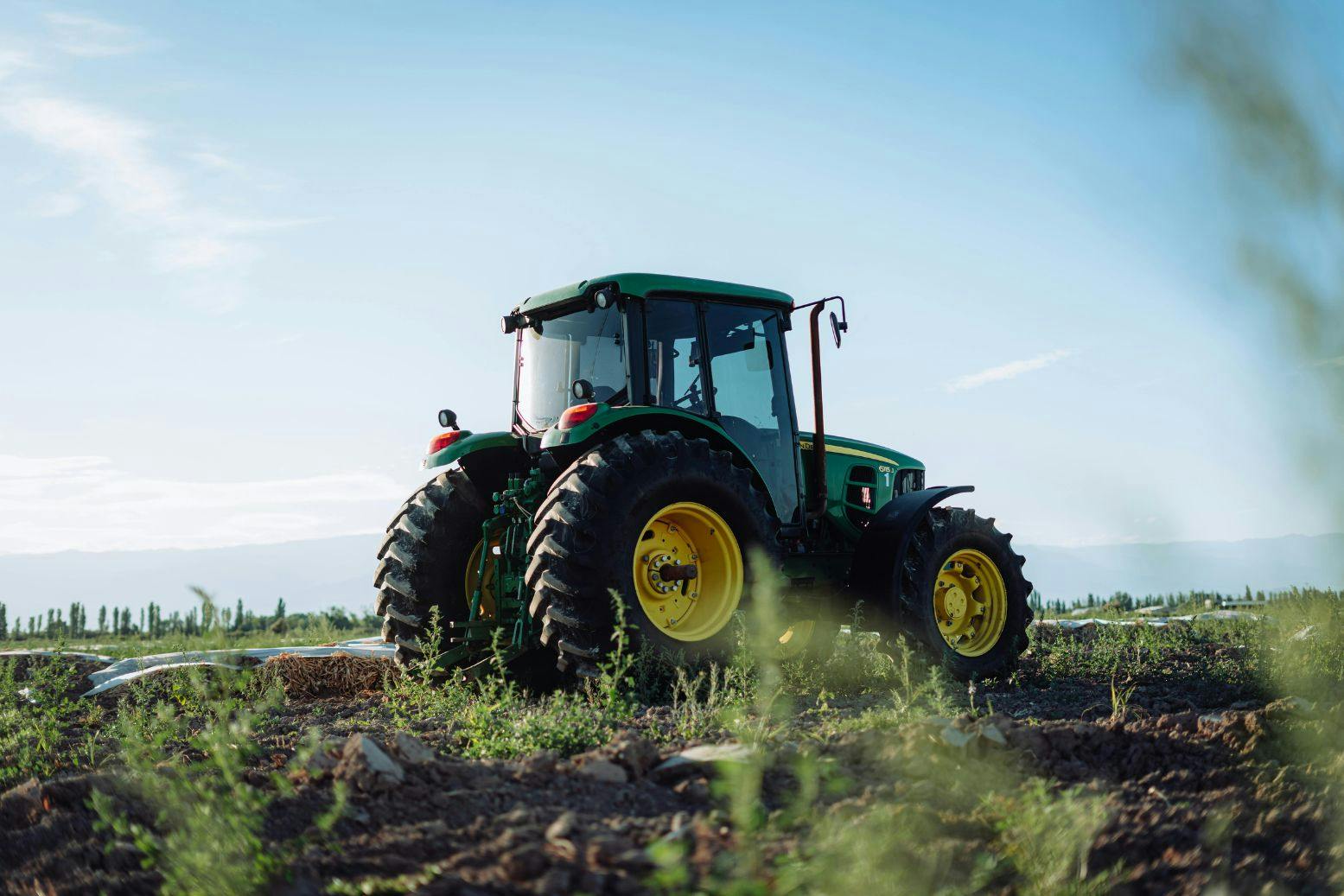 Tractor in a field